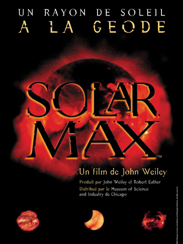 Affiche du court métrage Solarmax (2000) de John Weiley. Voir Solarmax en streaming / torrent sur meilleurs-films.fr