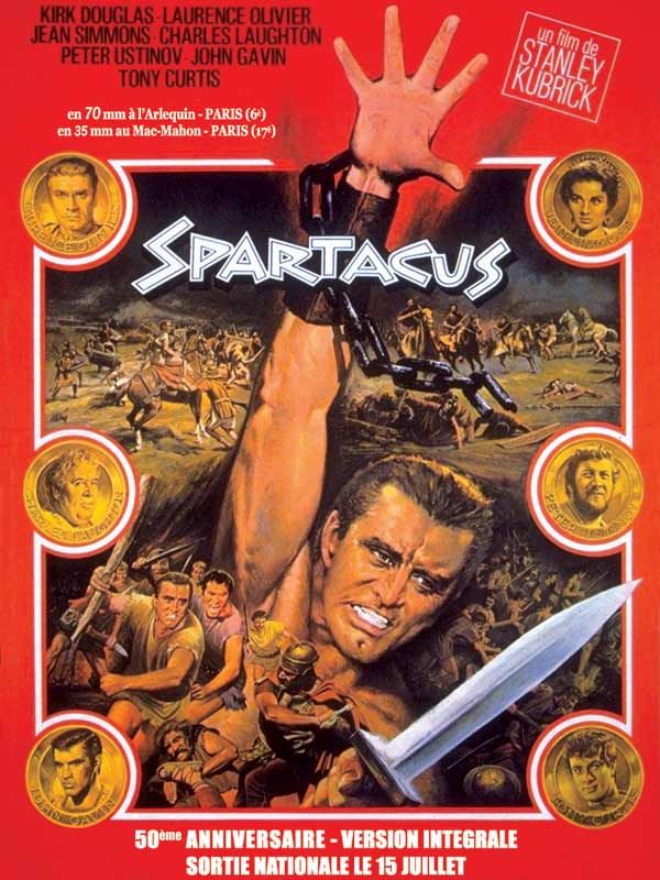 Affiche du film Spartacus (1960) de Stanley Kubrick Affiche du film Spartacus (1960) de Stanley Kubrick. Voir Spartacus en streaming / torrent sur meilleurs-films.fr