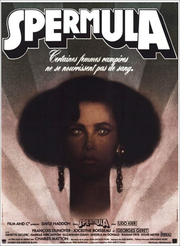 Affiche du film Spermula (1976) de Charles Matton Affiche du film Spermula (1976) de Charles Matton. Voir Spermula en streaming / torrent sur meilleurs-films.fr