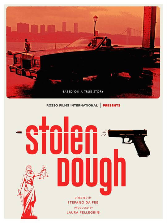 Affiche du court métrage Stolen Dough (2024) de Stefano Da Fre. Voir Stolen Dough en streaming / torrent sur meilleurs-films.fr
