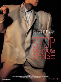 Affiche du film Stop Making Sense (1984) de Jonathan Demme. Voir Stop Making Sense en streaming / torrent sur meilleurs-films.fr