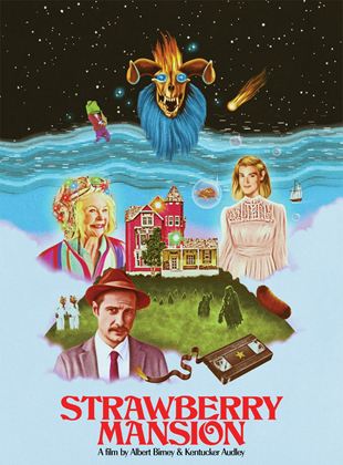 Affiche du film Strawberry Mansion (2022) de Albert Birney. Voir Strawberry Mansion en streaming / torrent sur meilleurs-films.fr