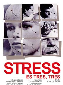 Affiche du film Stress es tres tres (1968) de Carlos Saura Affiche du film Stress es tres tres (1968) de Carlos Saura. Voir Stress es tres tres en streaming / torrent sur meilleurs-films.fr