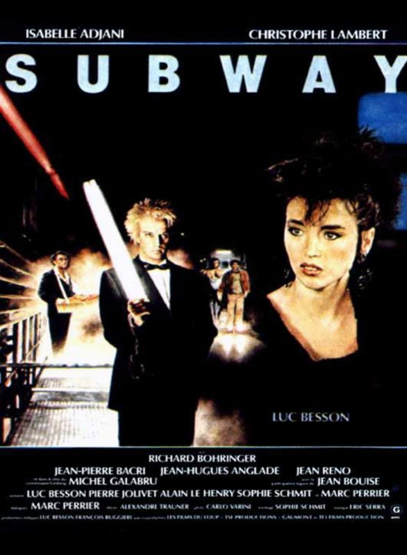 Affiche du film Subway (1985) de Luc Besson Affiche du film Subway (1985) de Luc Besson. Voir Subway en streaming / torrent sur meilleurs-films.fr