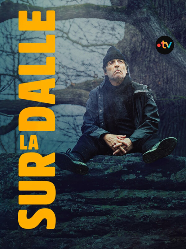 Affiche de la série Sur la dalle (2024) de Emmanuel Carrère. Voir Sur la dalle en streaming / torrent sur meilleurs-films.fr