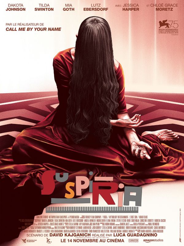 Affiche du film Suspiria (2018) de Luca Guadagnino Affiche du film Suspiria (2018) de Luca Guadagnino. Voir Suspiria en streaming / torrent sur meilleurs-films.fr