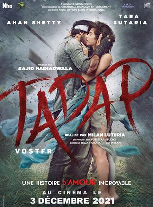 Affiche du film Tadap (2021) de Milan Luthria. Voir Tadap en streaming / torrent sur meilleurs-films.fr
