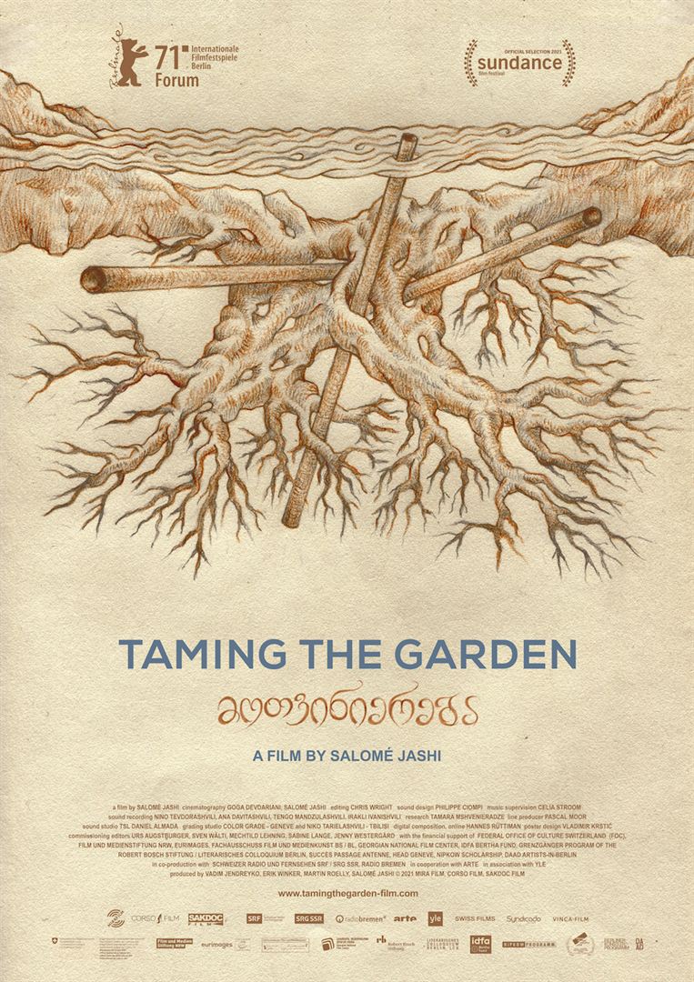 Affiche du film Taming The Garden – Déracinés (2022) de Salome Jashi,. Voir Taming The Garden – Déracinés en streaming / torrent sur meilleurs-films.fr