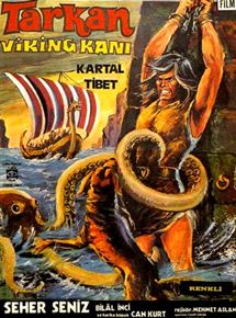 Affiche du film Tarkan contre les Vikings (1971) de Mehmet Aslan (III). Voir Tarkan contre les Vikings en streaming / torrent sur meilleurs-films.fr