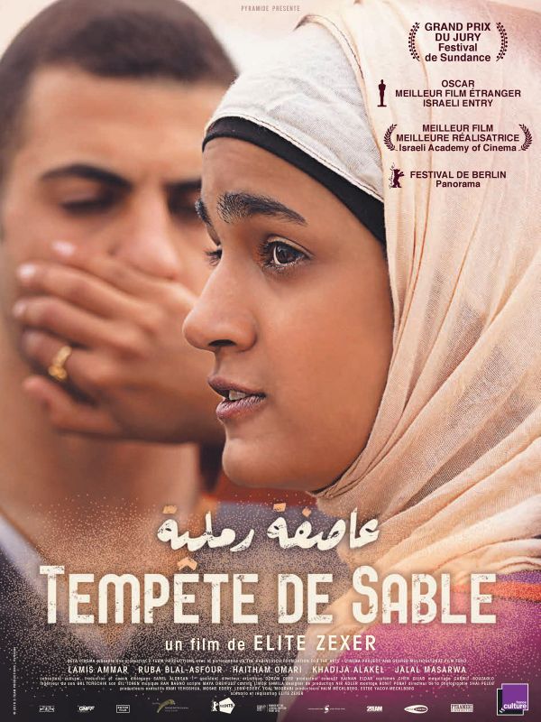 Affiche du film Tempête de sable (2016) de Elite Zexer. Voir Tempête de sable en streaming / torrent sur meilleurs-films.fr