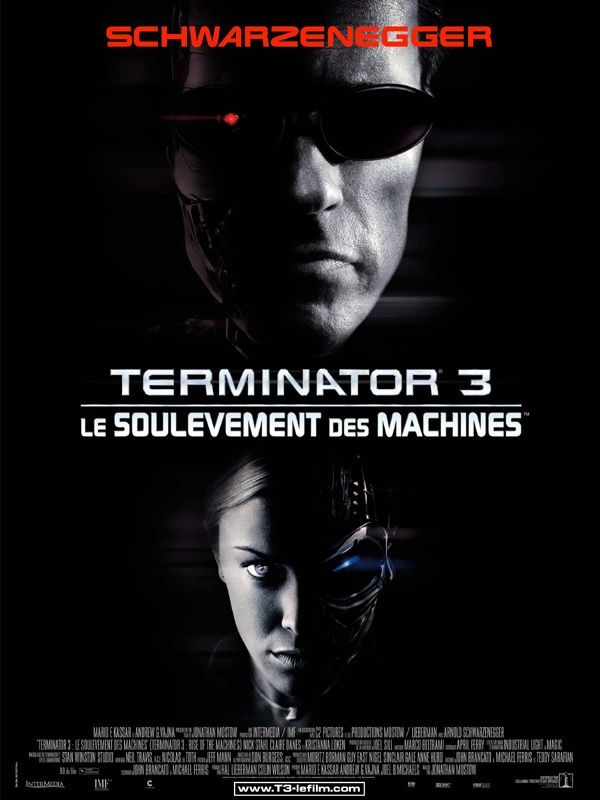 Affiche du film Terminator 3 : le Soulèvement des Machines (2003) de Jonathan Mostow Affiche du film Terminator 3 : le Soulèvement des Machines (2003) de Jonathan Mostow. Voir Terminator 3 : le Soulèvement des Machines en streaming / torrent sur meilleurs-films.fr