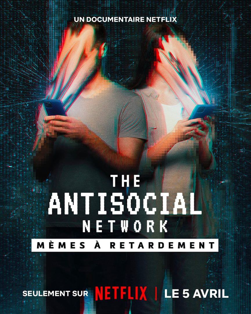 Affiche du film The Antisocial Network : Mèmes à retardement (2024) de Giorgio Angelini Affiche du film The Antisocial Network : Mèmes à retardement (2024) de Giorgio Angelini. Voir The Antisocial Network : Mèmes à retardement en streaming / torrent sur meilleurs-films.fr