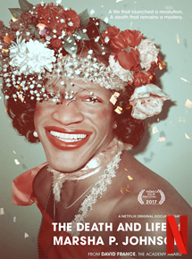 Affiche du film The Death and Life of Marsha P. Johnson (2017) de David France. Voir The Death and Life of Marsha P. Johnson en streaming / torrent sur meilleurs-films.fr