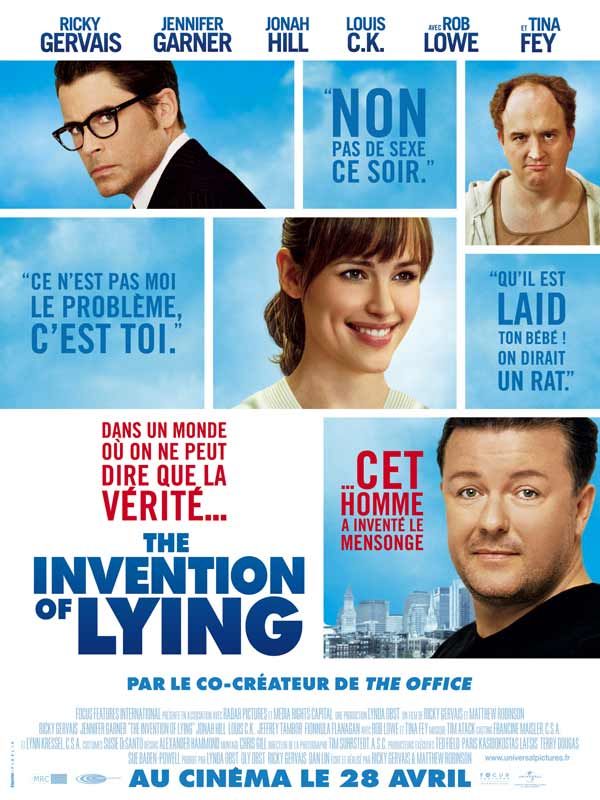 Affiche du film The Invention of Lying (2009) de Matthew Robinson (II). Voir The Invention of Lying en streaming / torrent sur meilleurs-films.fr