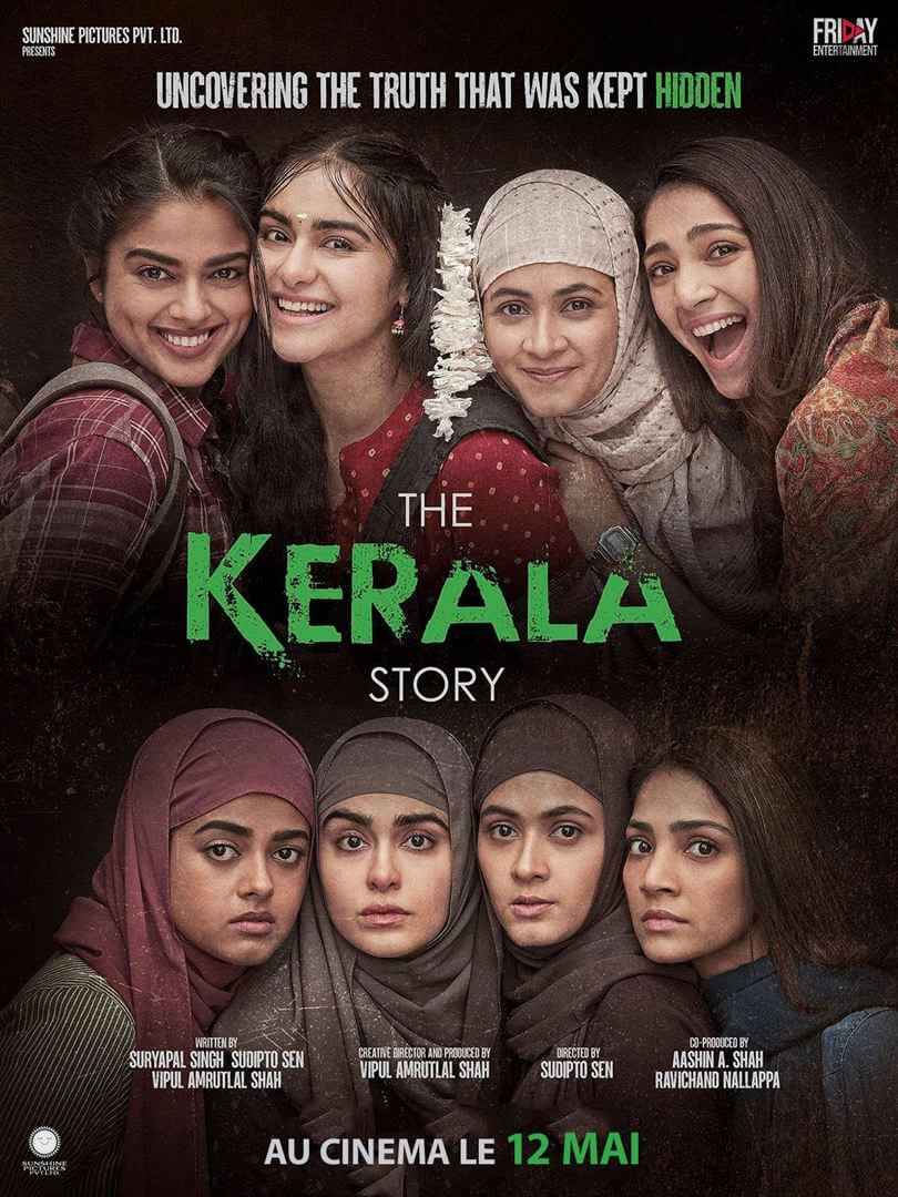 Affiche du film The Kerala Story (2023) de Sudipto Sen. Voir The Kerala Story en streaming / torrent sur meilleurs-films.fr