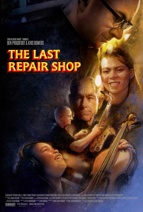 Affiche du court métrage The Last Repair Shop (2024) de Ben Proudfoot. Voir The Last Repair Shop en streaming / torrent sur meilleurs-films.fr