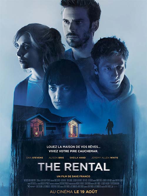 Affiche du film The Rental (2020) de Dave Franco. Voir The Rental en streaming / torrent sur meilleurs-films.fr