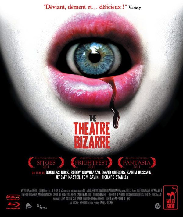 Affiche du film The Theatre Bizarre (2011) de Buddy Giovinazzo Affiche du film The Theatre Bizarre (2011) de Buddy Giovinazzo. Voir The Theatre Bizarre en streaming / torrent sur meilleurs-films.fr