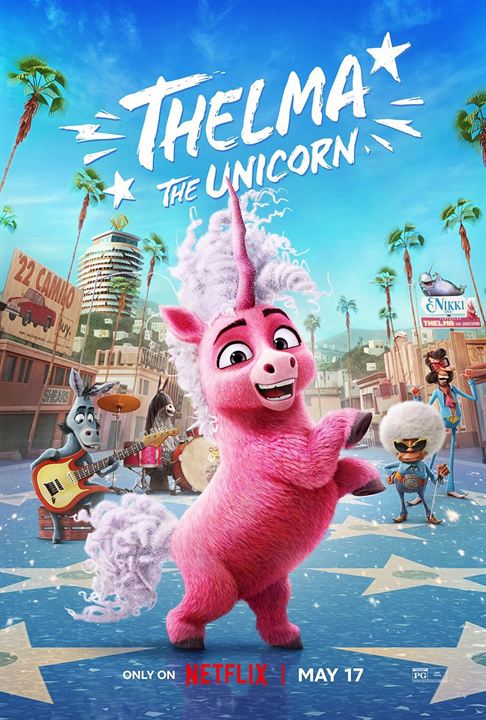 Affiche du film Thelma la licorne (2024) de Jared Hess. Voir Thelma la licorne en streaming / torrent sur meilleurs-films.fr