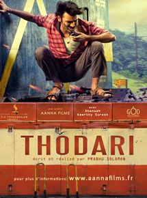 Affiche du film Thodari (2016) de Prabhu Solomon. Voir Thodari en streaming / torrent sur meilleurs-films.fr