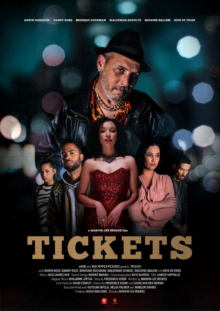 Affiche du film Tickets (2023) de Marvin-Lee Beukes Affiche du film Tickets (2023) de Marvin-Lee Beukes. Voir Tickets en streaming / torrent sur meilleurs-films.fr