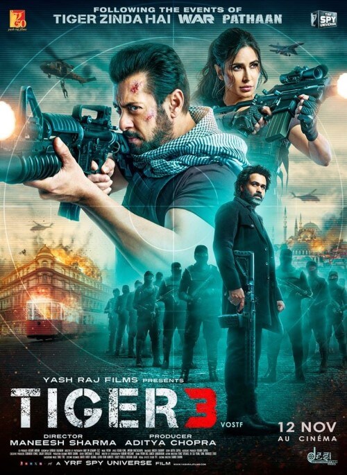 Affiche du film Tiger 3 (2023) de Maneesh Sharma Affiche du film Tiger 3 (2023) de Maneesh Sharma. Voir Tiger 3 en streaming / torrent sur meilleurs-films.fr