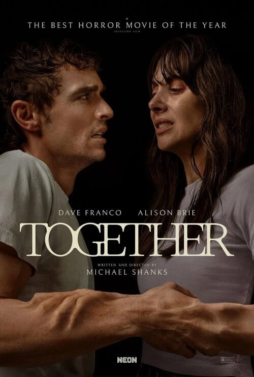 Affiche du film Together (2025) de Michael Shanks (I). Voir Together en streaming / torrent sur meilleurs-films.fr