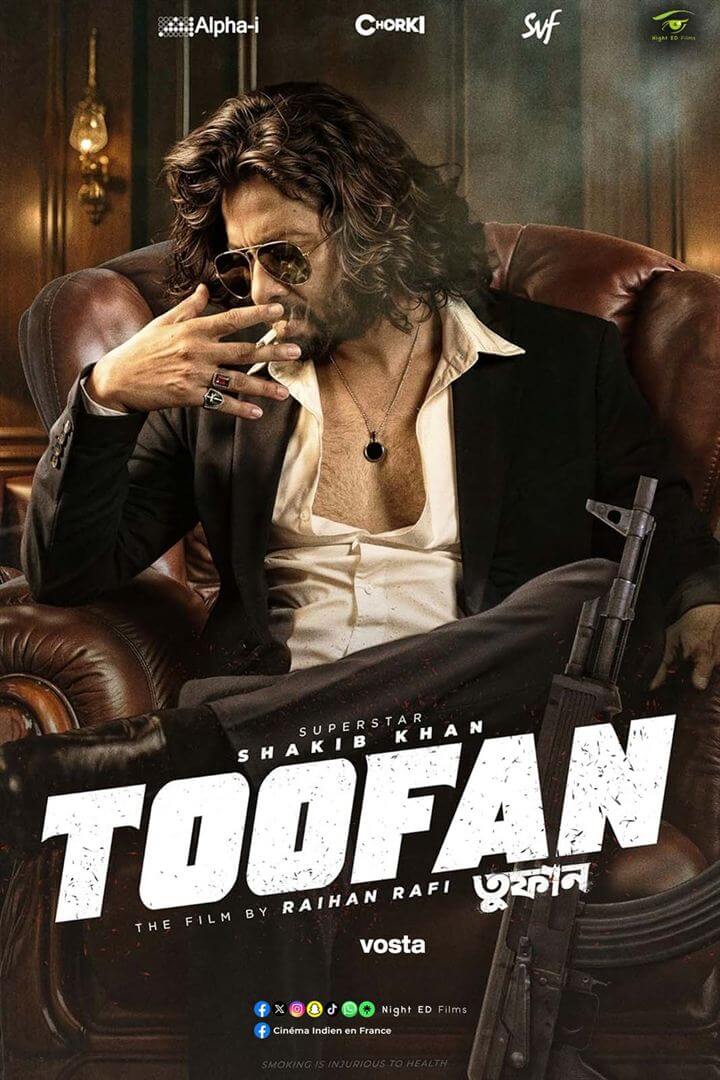 Affiche du film Toofan (2024) de Raihan Rafi. Voir Toofan en streaming / torrent sur meilleurs-films.fr