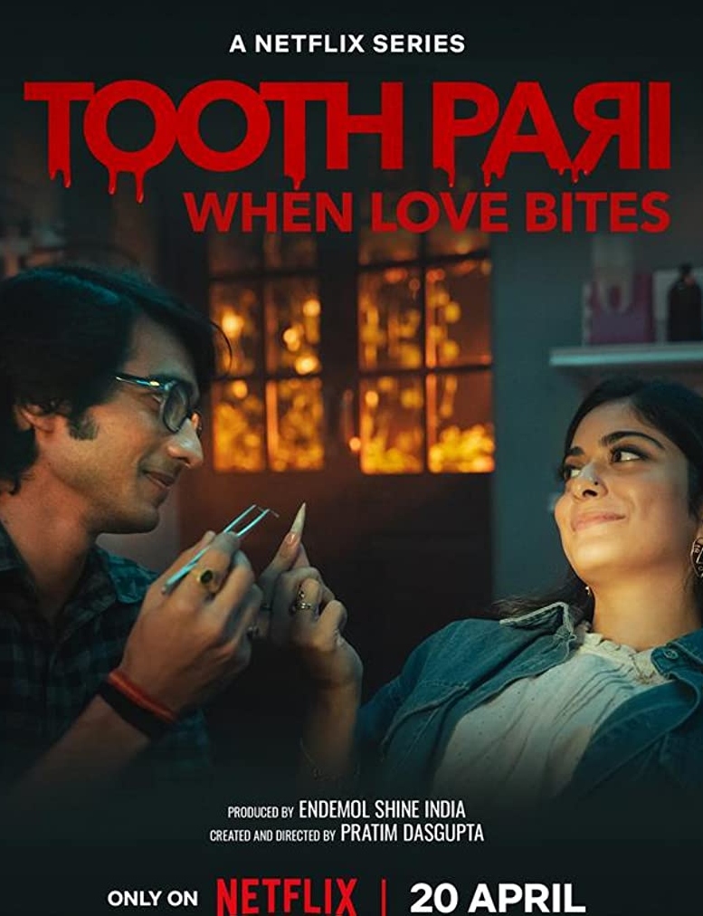 Affiche de la série Toothpari : L’amour à pleines dents (2023) de Pratim D. Gupta. Voir Toothpari : L’amour à pleines dents en streaming / torrent sur meilleurs-films.fr