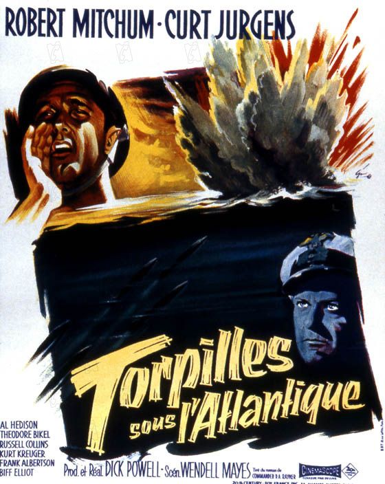 Affiche du film Torpilles sous l’Atlantique (1957) de Dick Powell Affiche du film Torpilles sous l’Atlantique (1957) de Dick Powell. Voir Torpilles sous l’Atlantique en streaming / torrent sur meilleurs-films.fr