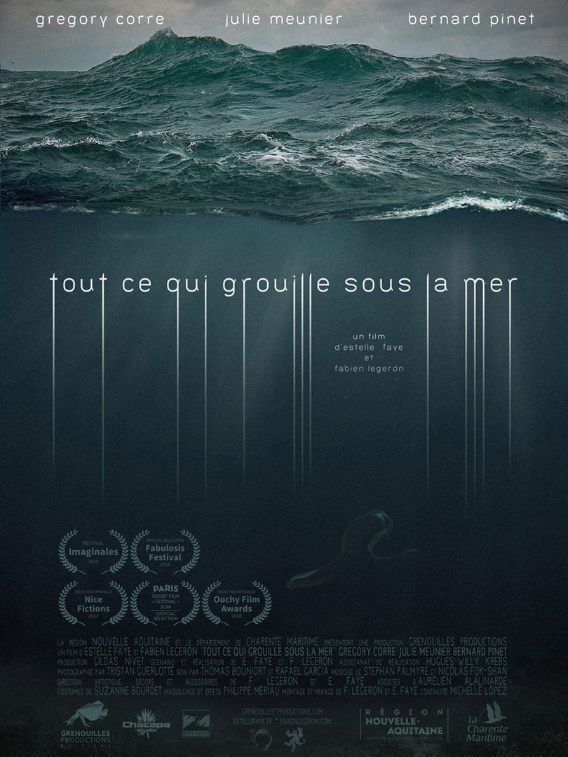 Affiche du court métrage Tout ce qui grouille sous la mer (2017) de Estelle Faye Affiche du court métrage Tout ce qui grouille sous la mer (2017) de Estelle Faye. Voir Tout ce qui grouille sous la mer en streaming / torrent sur meilleurs-films.fr