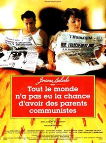 Affiche du film Tout le monde n’a pas eu la chance d’avoir des parents communistes (1993) de Jean-Jacques Zilbermann Affiche du film Tout le monde n’a pas eu la chance d’avoir des parents communistes (1993) de Jean-Jacques Zilbermann. Voir Tout le monde n’a pas eu la chance d’avoir des parents communistes en streaming / torrent sur meilleurs-films.fr