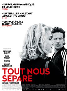 Affiche du film Tout nous sépare (2016) de Thierry Klifa. Voir Tout nous sépare en streaming / torrent sur meilleurs-films.fr