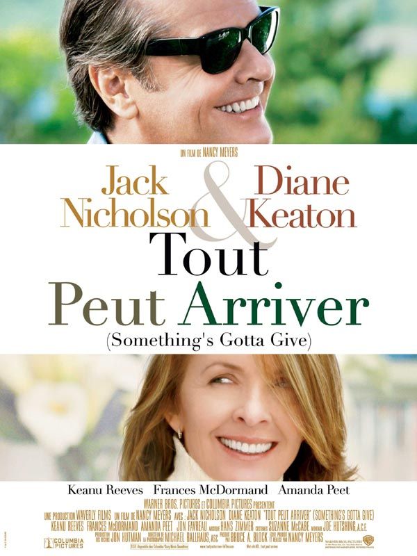 Affiche du film Tout peut arriver (2003) de Nancy Meyers Affiche du film Tout peut arriver (2003) de Nancy Meyers. Voir Tout peut arriver en streaming / torrent sur meilleurs-films.fr