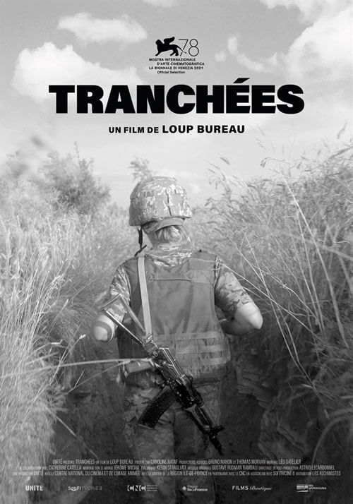 Affiche du film Tranchées (2022) de Loup Bureau. Voir Tranchées en streaming / torrent sur meilleurs-films.fr