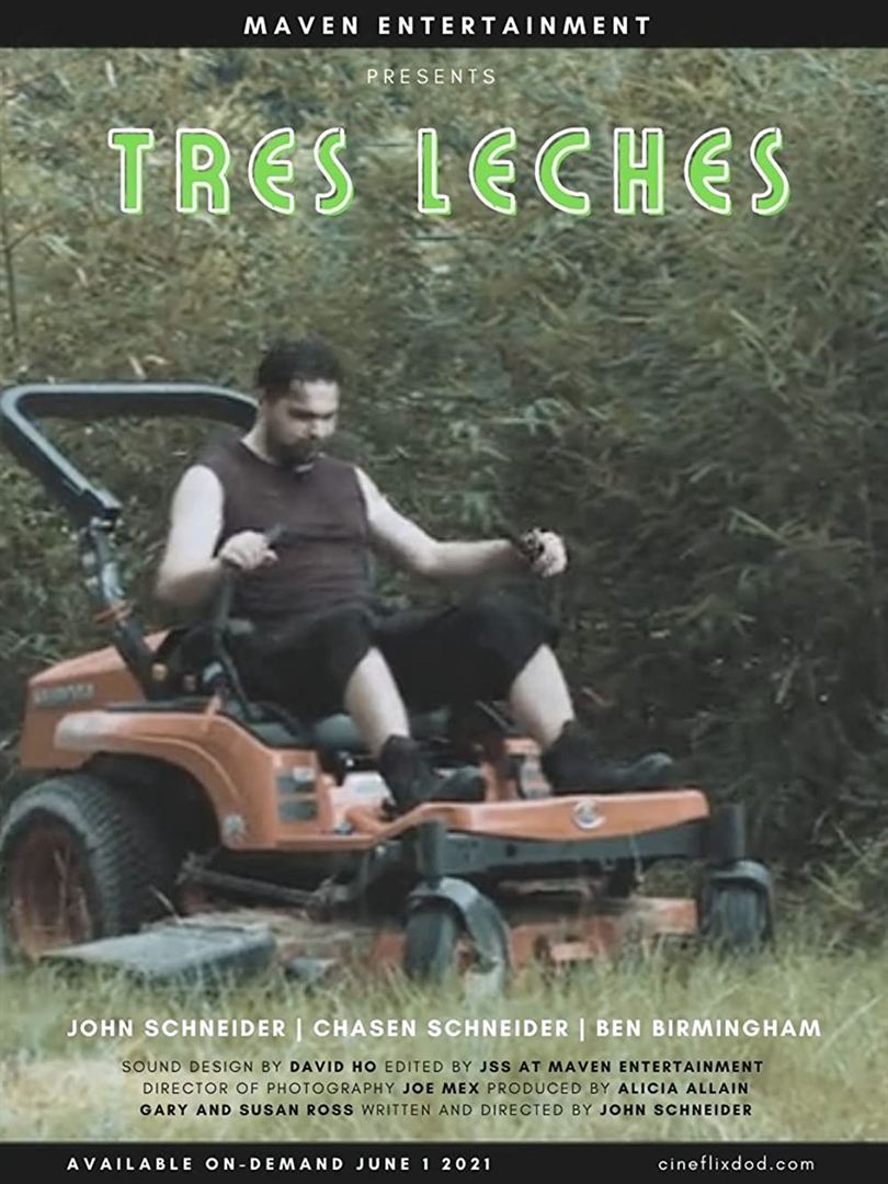 Affiche du film Tres Leches (2022) de John Schneider. Voir Tres Leches en streaming / torrent sur meilleurs-films.fr