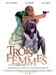 Affiche du film Trois femmes (1977) de Robert Altman Affiche du film Trois femmes (1977) de Robert Altman. Voir Trois femmes en streaming / torrent sur meilleurs-films.fr