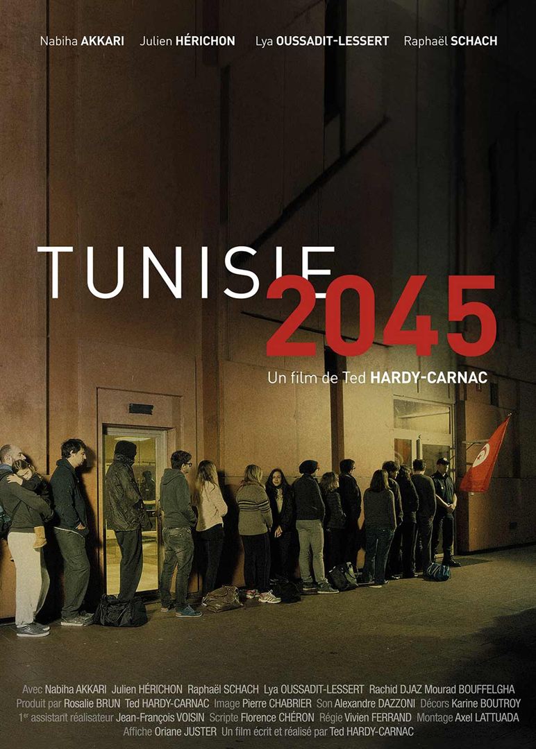Affiche du court métrage Tunisie 2045 (2016) de Ted Hardy-Carnac. Voir Tunisie 2045 en streaming / torrent sur meilleurs-films.fr
