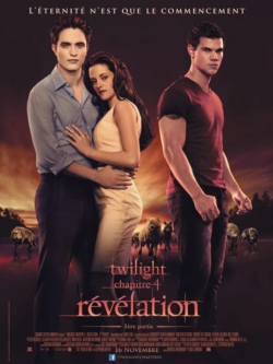 Affiche du film Twilight – Chapitre 4 : Révélation 1ère partie (2011) de Bill Condon.