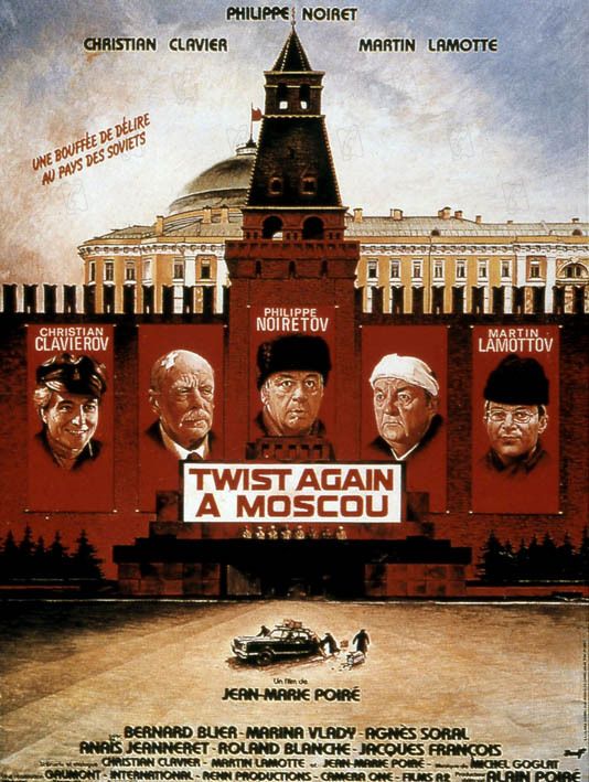 Affiche du film Twist again à Moscou (1986) de Jean-Marie Poiré. Voir Twist again à Moscou en streaming / torrent sur meilleurs-films.fr