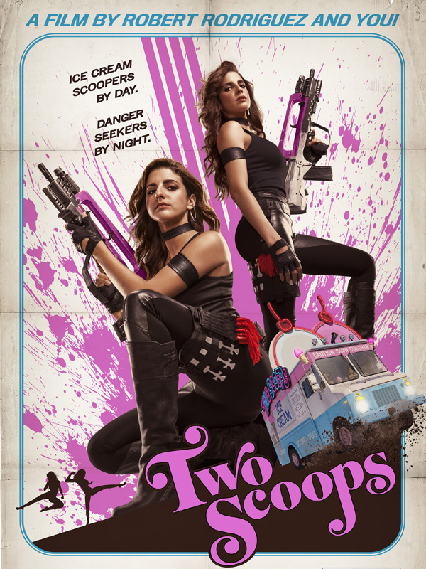 Affiche du court métrage Two Scoops (2013) de Robert Rodriguez. Voir Two Scoops en streaming / torrent sur meilleurs-films.fr