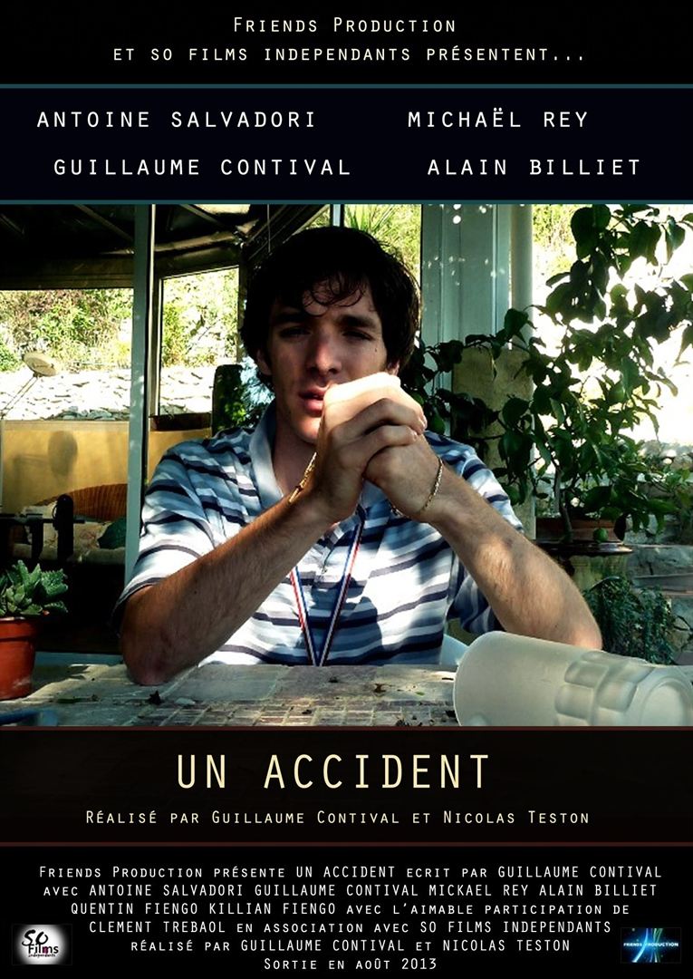Affiche du court métrage Un accident (2013) de Guillaume Contival. Voir Un accident en streaming / torrent sur meilleurs-films.fr
