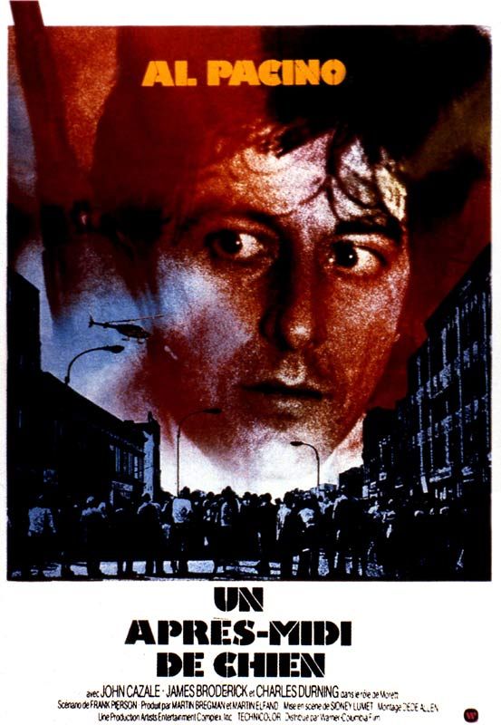 Affiche du film Un après-midi de chien (1975) de Sidney Lumet. Voir Un après-midi de chien en streaming / torrent sur meilleurs-films.fr
