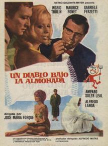 Affiche du film Un diablo bajo la almohada (1968) de José María Forqué. Voir Un diablo bajo la almohada en streaming / torrent sur meilleurs-films.fr