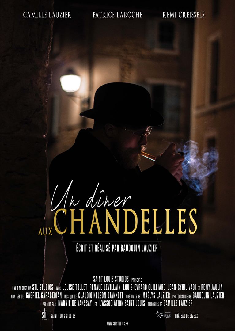 Affiche du film Un dîner aux chandelles (2022) de Baudouin Lauzier. Voir Un dîner aux chandelles en streaming / torrent sur meilleurs-films.fr