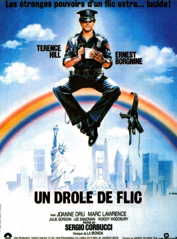 Affiche du film Un Drôle de flic (1980) de Sergio Corbucci. Voir Un Drôle de flic en streaming / torrent sur meilleurs-films.fr