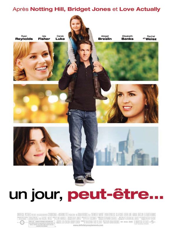 Affiche du film Un jour, peut-être (2008) de Adam Brooks Affiche du film Un jour, peut-être (2008) de Adam Brooks. Voir Un jour, peut-être en streaming / torrent sur meilleurs-films.fr