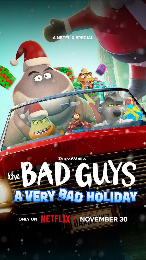 Affiche du court métrage Un Noël façon Bad Guys (2023) de Bret Haaland. Voir Un Noël façon Bad Guys en streaming / torrent sur meilleurs-films.fr