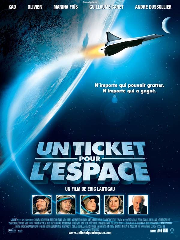 Affiche du film Un ticket pour l’espace (2005) de Eric Lartigau. Voir Un ticket pour l’espace en streaming / torrent sur meilleurs-films.fr