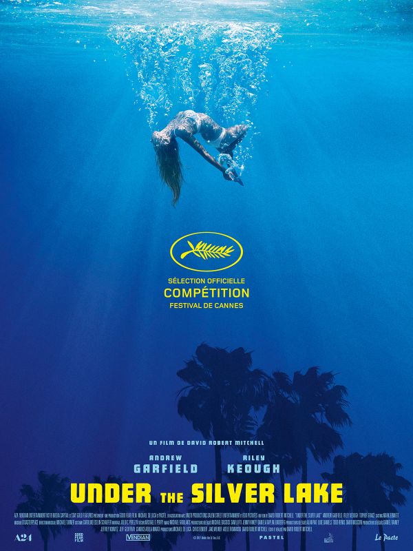 Affiche du film Under The Silver Lake (2018) de David Robert Mitchell. Voir Under The Silver Lake en streaming / torrent sur meilleurs-films.fr